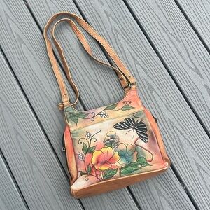 ☀️ Anuschka Hand Painted Shoulder Bag
